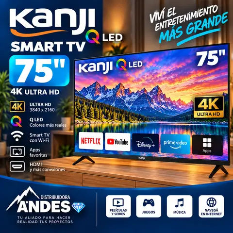 SMAR TV 75 PULGADA 4K QLED