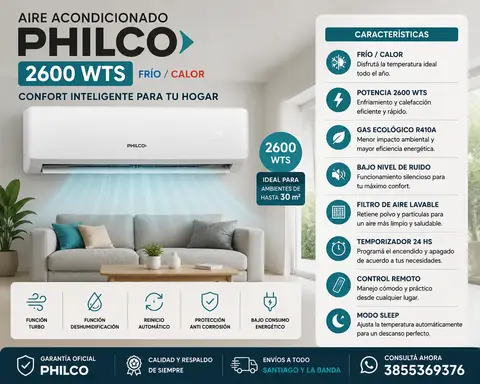 AIRE ACONDICIONADO 26000 WTS