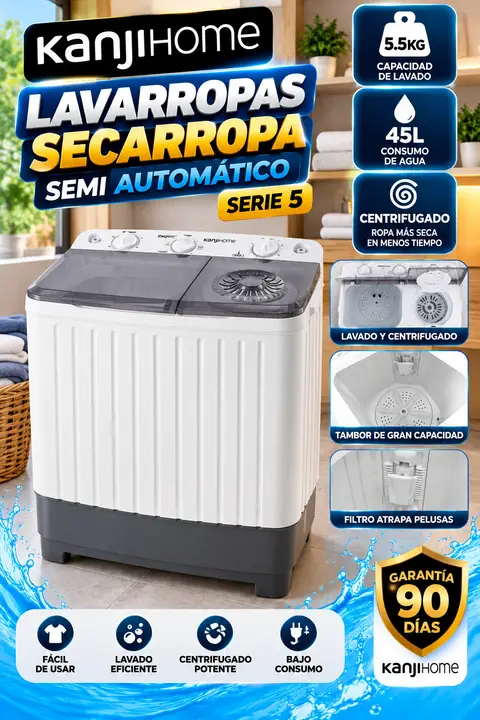 LAVARROPAS, SECARROPAS 5.5 KLS