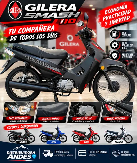 MOTO 110 SMASH LED/FRENO