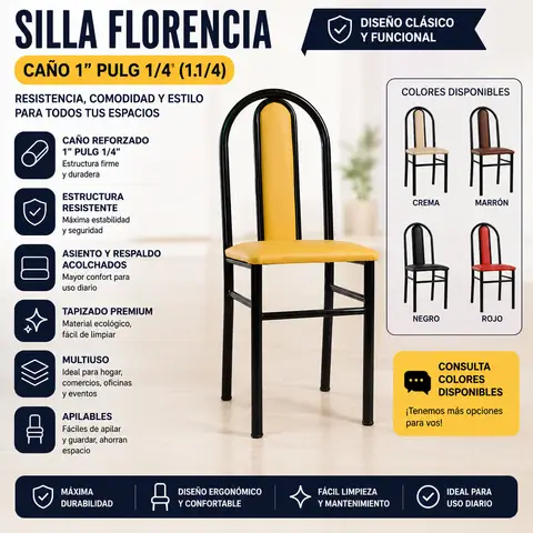 SILLA 1 PULGADA C/U