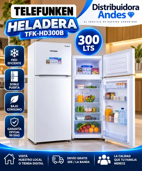 HELADERA 300 LTS