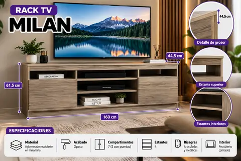 RACK TV MILAN 160