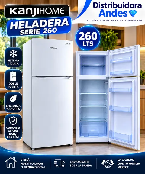 HELADERA 260 LTS