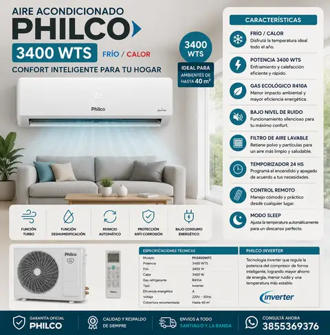 AIRE ACONDICIONADO 34000 WTS